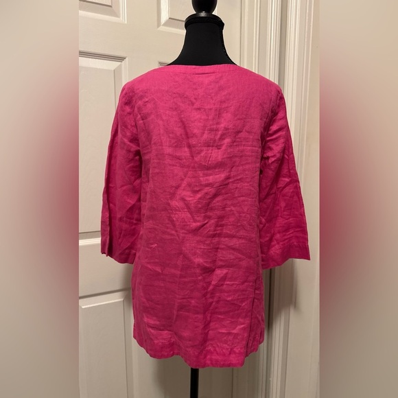 J. Jill Pink 3/4 Sleeve Relaxed Tunic - Picture 5 of 8